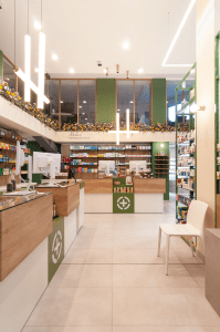 Diseño de mostradores de Farmacia