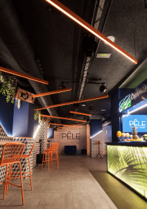 Pub Pêle - Diseño zona barra cocktails y baile