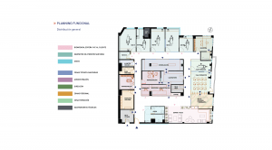Distribución interior y zonificación de clinica dental para reforma integral en Alicante por STUDIOLYKE