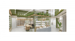 Diseño 3D Farmacia y Óptica en Alicante para reforma integral por STUDIOLYKE
